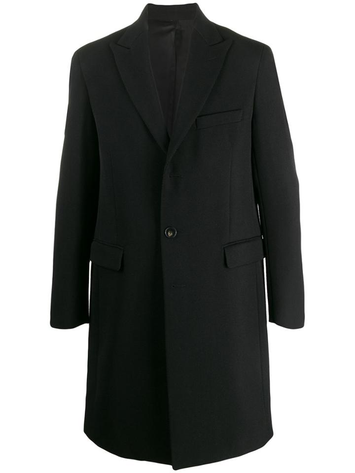 Harmony Paris Fitted Single-breasted Coat - Black
