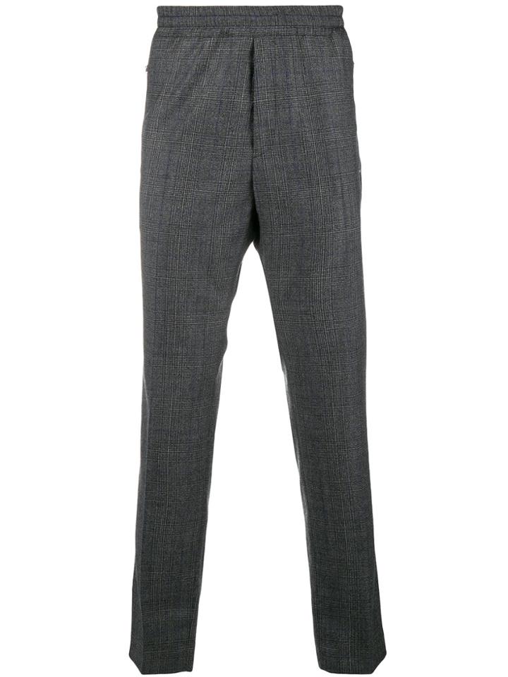 Stella Mccartney Plaid Cropped Trousers - Grey