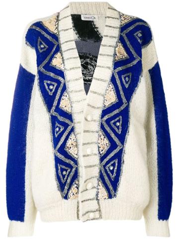 Kansai Yamamoto Pre-owned Embroidered Loose Fit Cardigan - Neutrals