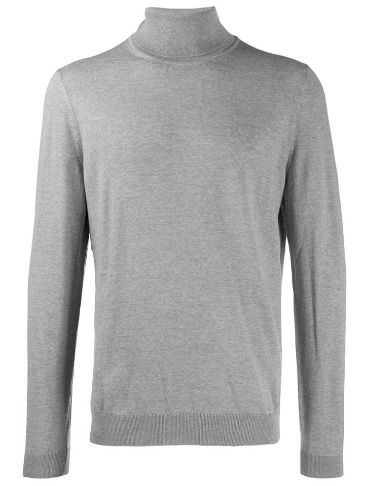 Boss Hugo Boss Turtle Neck Jumper - Grey