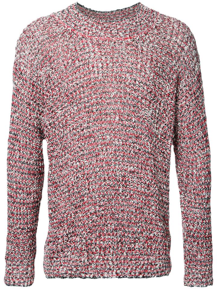 Maison Flaneur Tweed Jumper, Men's, Size: Large, Cotton/silk
