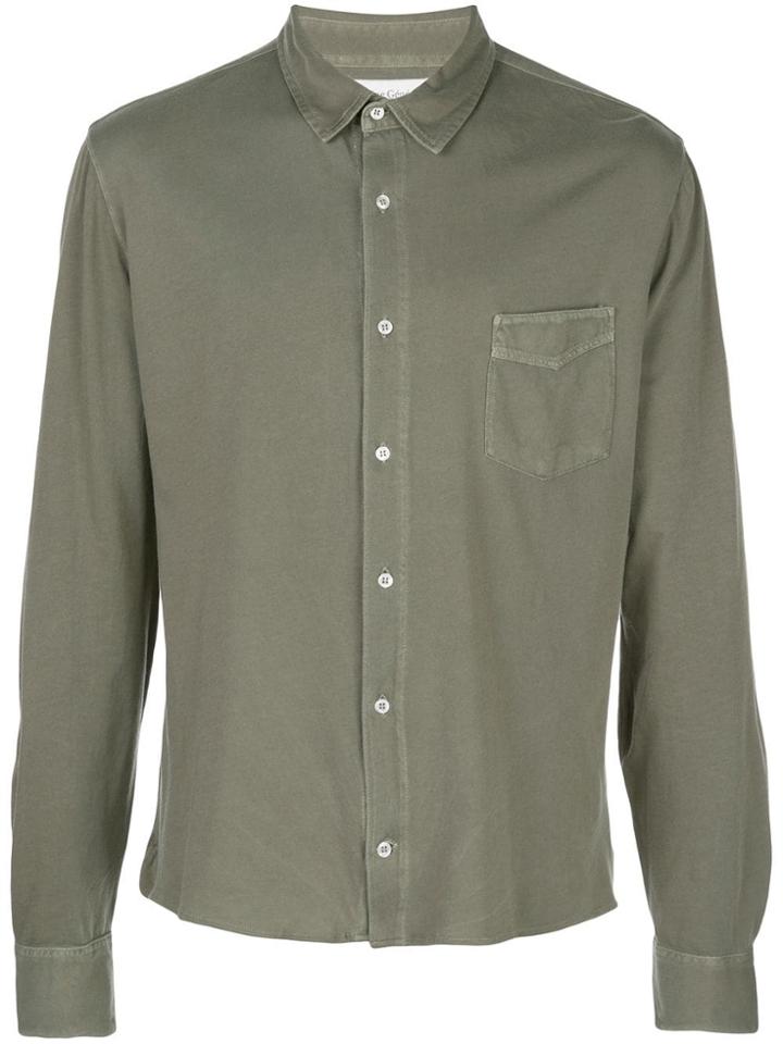 Officine Generale Pocket Detail Shirt - Green