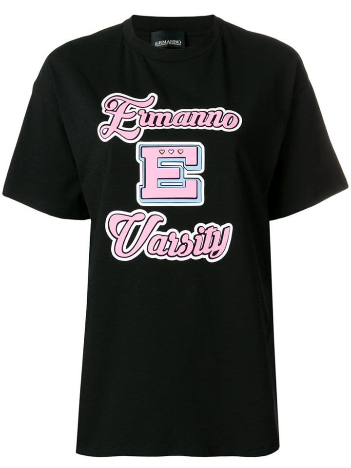 Ermanno Ermanno Logo T-shirt - Black