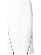Tom Ford Zip Fastened Tailored Skirt - White