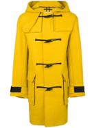 Kenzo Virgin Wool Duffle Coat - Yellow & Orange