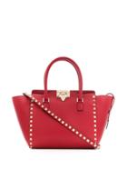 Valentino Valentino Garavani Small Rockstud Top-handle Bag - Red