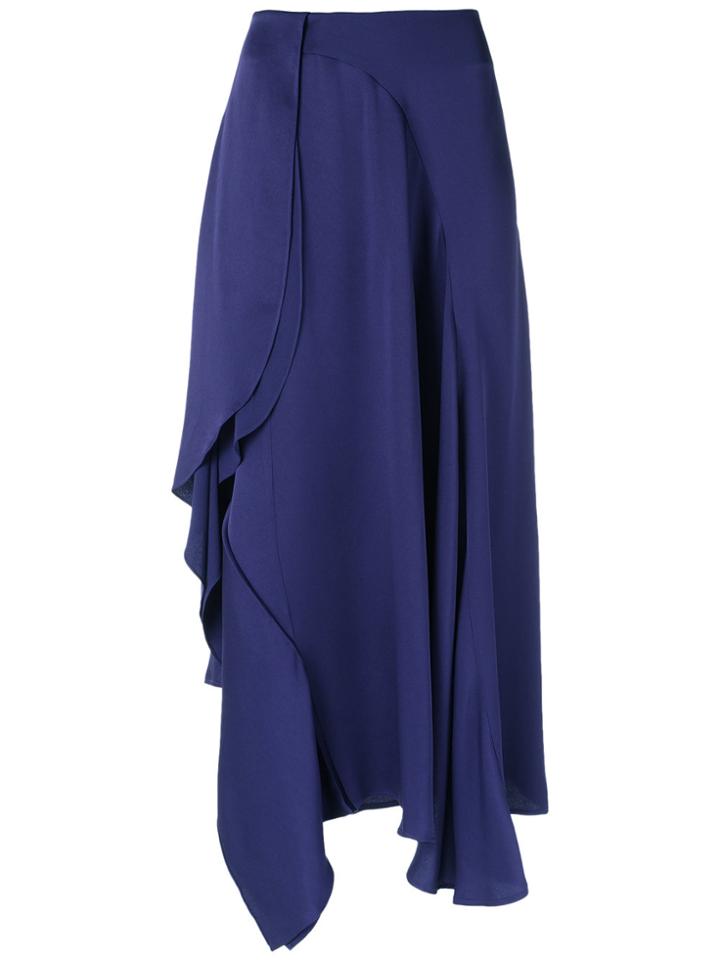 Tufi Duek Asymmetric Midi Skirt - Blue