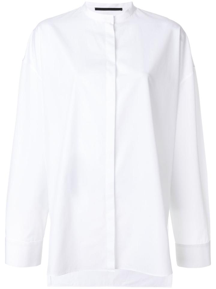 Haider Ackermann Band Collar Shirt - White