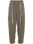 Kazuyuki Kumagai Corduroy Straight-leg Trousers - Brown