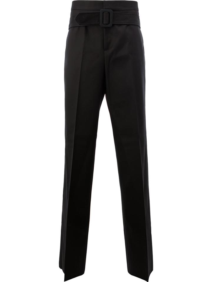 Yang Li Belted Tailored Trousers - Black