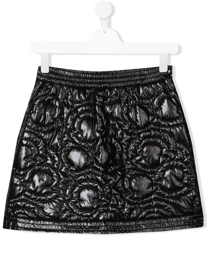 Moncler Kids Short Padded Skirt - Black