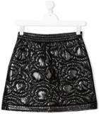 Moncler Kids Short Padded Skirt - Black