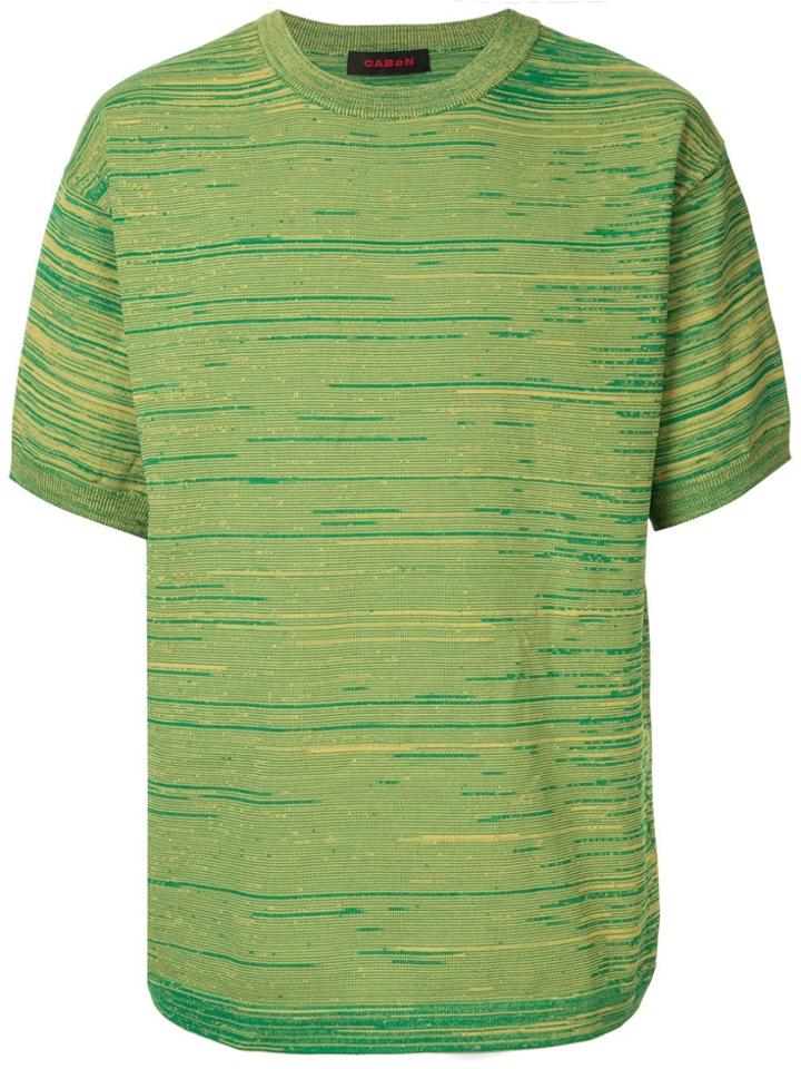 Caban Striped Short-sleeve T-shirt - Green