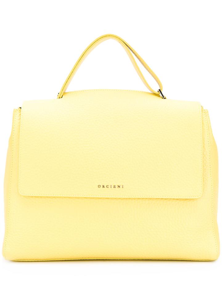 Orciani - Flap Tote - Women - Calf Leather - One Size, Green, Calf Leather