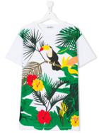 Dondup Kids Toucan Print T-shirt - White