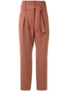 Framed High Tailoring Cigarette Trousers - Brown