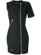 Yang Li Two Way Zip Dress, Women's, Size: 42, Black, Viscose/wool