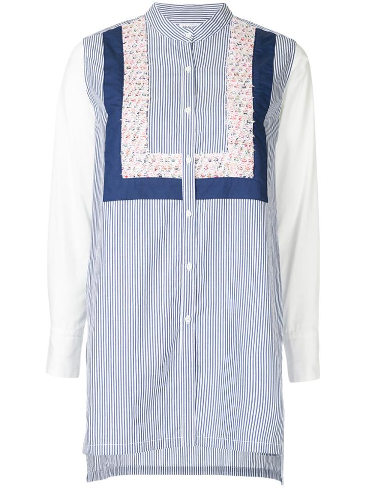 Coohem Spring Fur Tweed Shirt - Blue