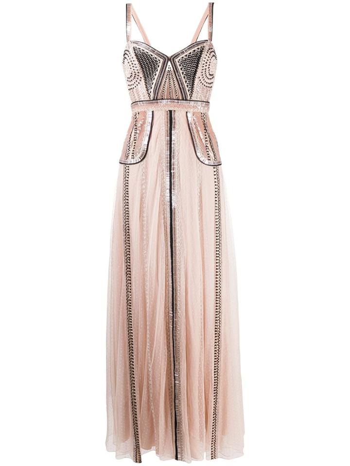 Temperley London Electra Bead-embellished Gown - Neutrals