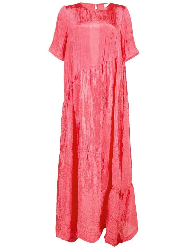 Collina Strada Tiered Shift Dress - Pink