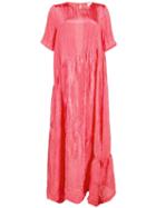 Collina Strada Tiered Shift Dress - Pink
