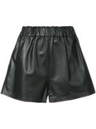 Tibi Tissue Pull-on Shorts - Black