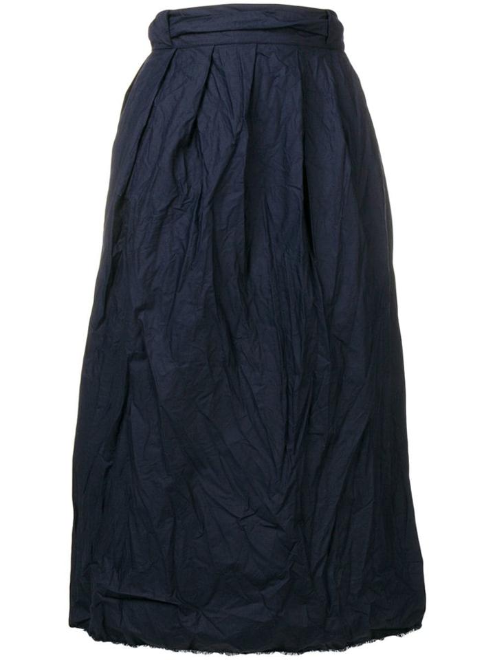 Daniela Gregis Wrinkled Effect Skirt - Blue