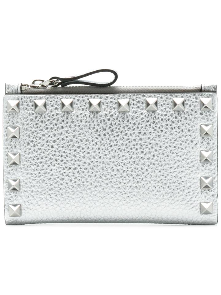 Valentino Rockstud Coin Purse - Metallic