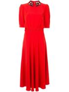 Vivetta Heart Collar Dress - Red