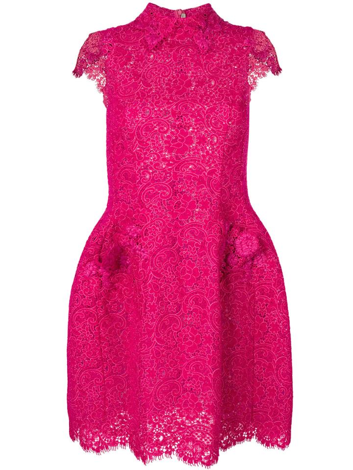 Ermanno Scervino Classic Flared Dress - Pink & Purple