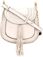 Chloé - Hudson Shoulder Bag - Women - Calf Leather/calf Suede - One Size, Women's, White, Calf Leather/calf Suede