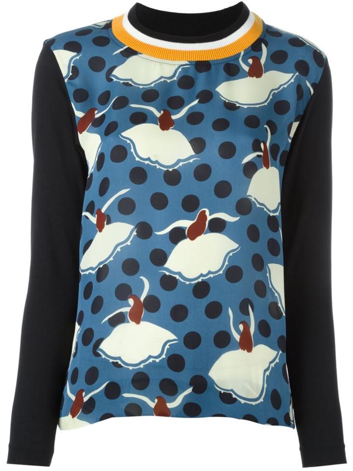 Marni Printed Panel Blouse