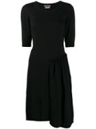 Boutique Moschino Asymmetric Panel Dress - Black
