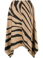 Roberto Cavalli Zebra Print Skirt - Nude & Neutrals