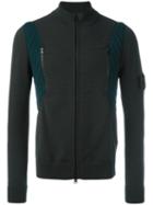 Stone Island Shadow Project Zip Up Cardigan, Men's, Size: Medium, Blue, Polypropylene/wool/polyamide/spandex/elastane