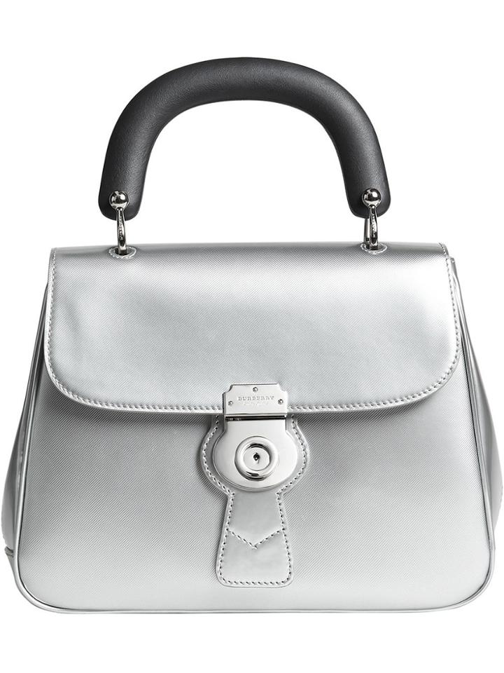 Burberry Medium Dk88 Top Handle Bag - Metallic