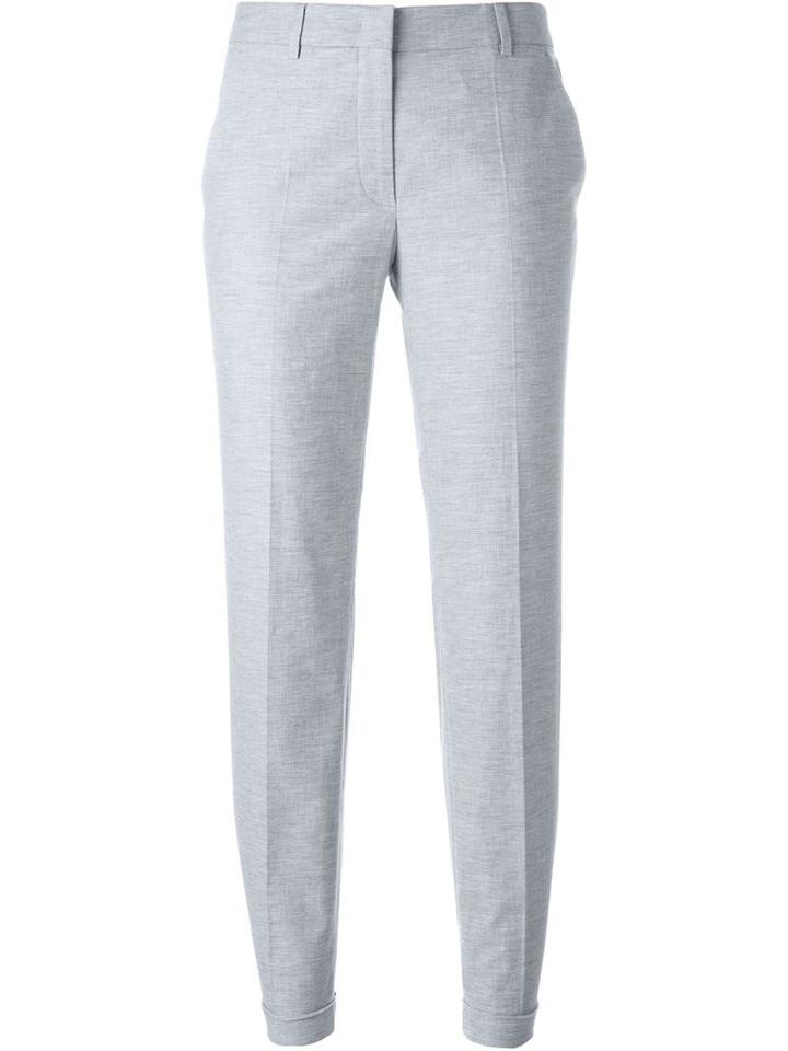 Incotex Cropped Trousers, Women's, Size: 42, Grey, Cotton/spandex/elastane