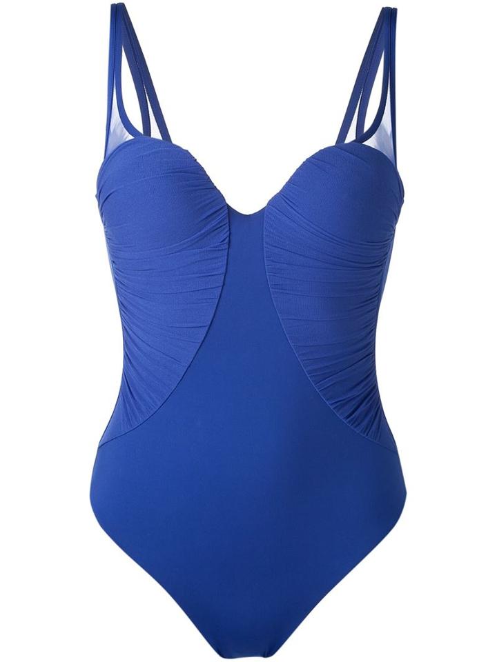 La Perla 'cool Draping' Underwired Swimming Costume
