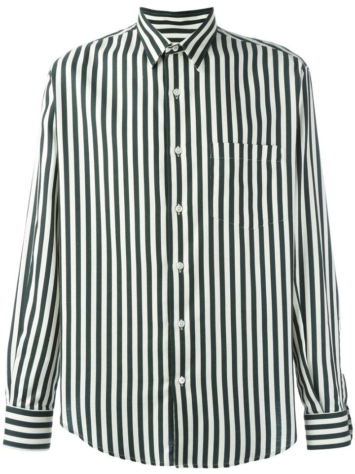 Ami Alexandre Mattiussi Large Classic Shirt, Men's, Size: 43, Green, Cotton/viscose