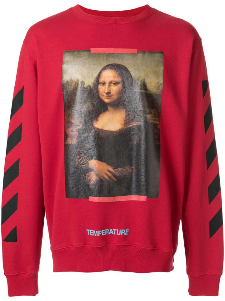 Off-white Mona Lisa Print Sweatshirt - Red