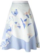 Thom Browne Printed A-line Skirt