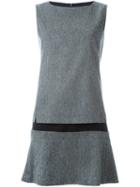 Jil Sander Navy Low Waist Sleeveless Dress