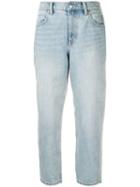 Alexander Wang Cropped Ride Clash Jeans - Blue