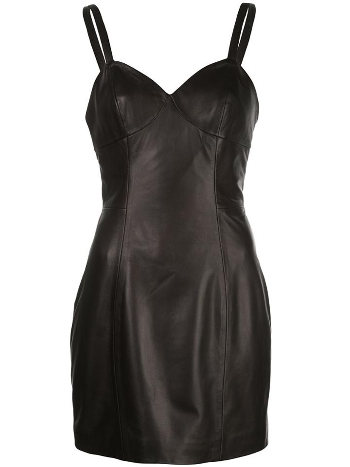 Fleur Du Mal Fitted Mini Dress - Black