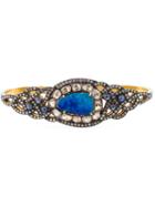 Gemco Diamond, Opal & Sapphire Hand Bracelet, Women's, Metallic