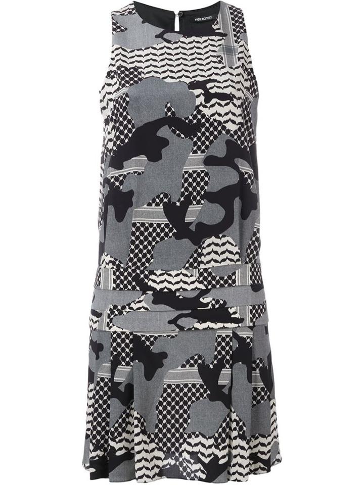 Neil Barrett Camouflage Print Dress