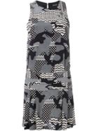 Neil Barrett Camouflage Print Dress