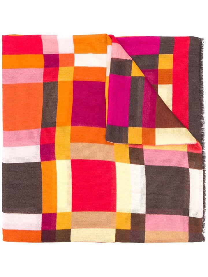 Altea Geometric Printed Scarf - Orange