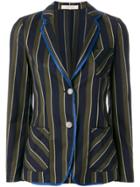 Massimo Alba Striped Edera Blazer - Blue