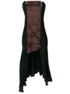 Romeo Gigli Pre-owned Strapless Asymmetric Dress - Black